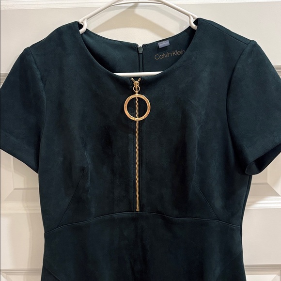 ✨Calvin Klein Emerald Suede Bodycon✨ - Picture 2 of 7